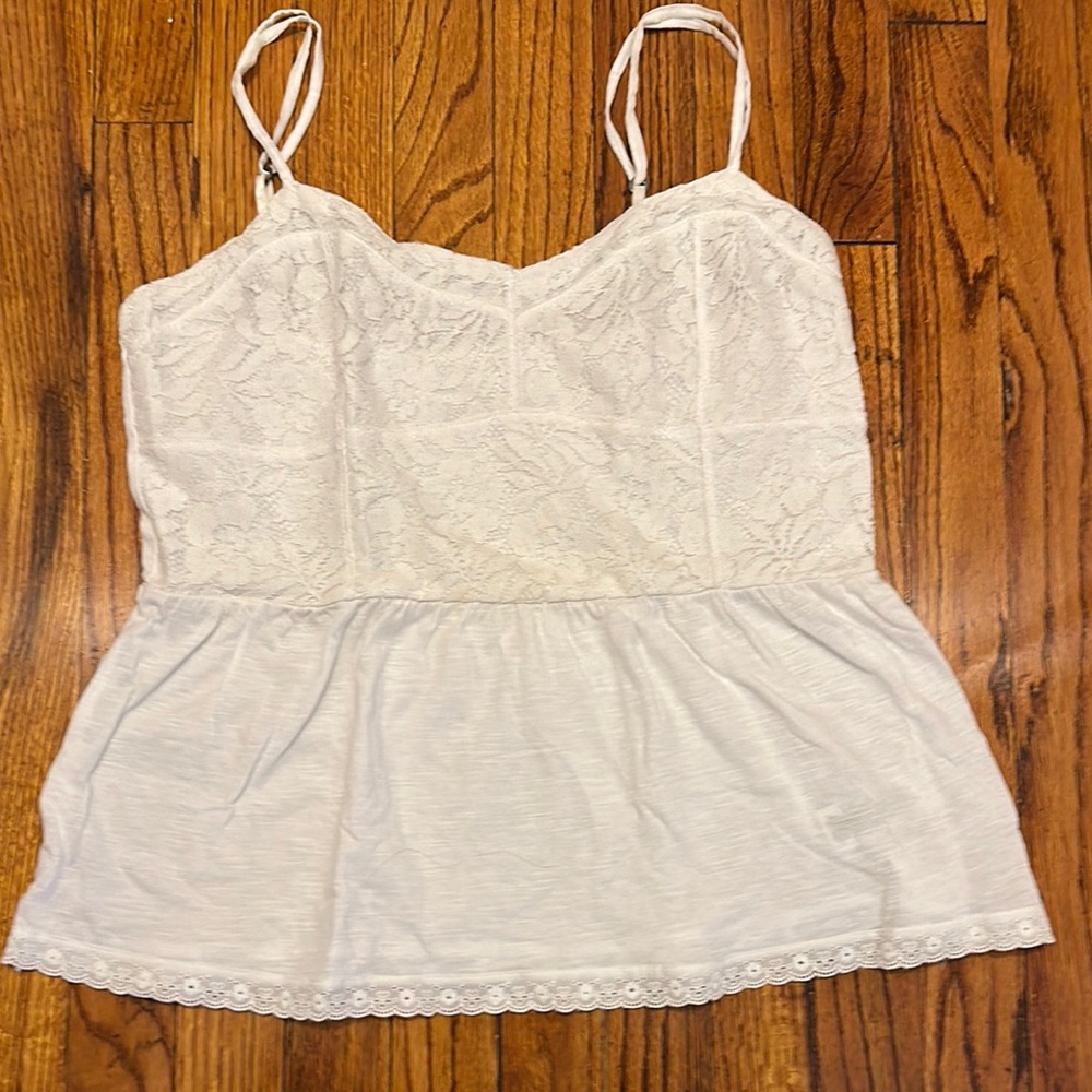 Aeropostale White Lace Camisole